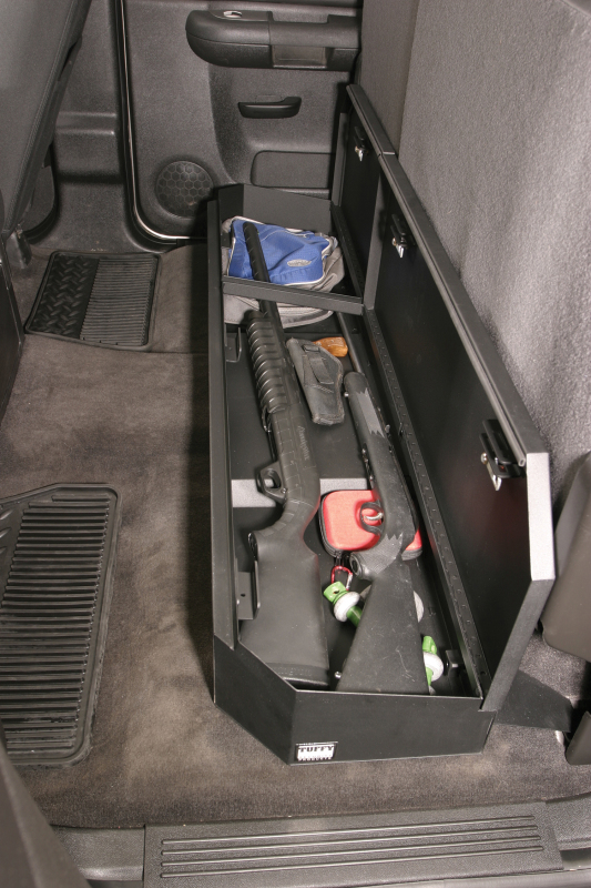 Chevrolet Silverado 3500HD Underseat Lockbox - Tuffy Products - Full Length with Standard Key - Black - `07-`19